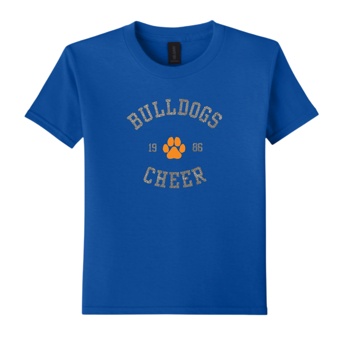 Bulldogs Cheer Glitter Tee