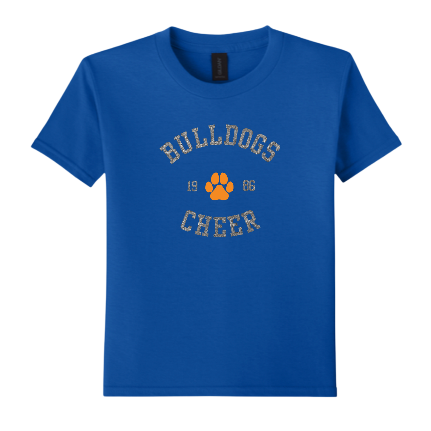 Bulldogs Cheer Glitter Tee